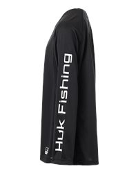 Huk H712l004 Youth Pursuit Long Sleeve T-shirt - Black