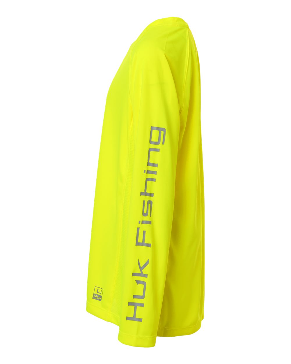 Huk H712l004 Youth Pursuit Long Sleeve T-shirt - Neon Yellow
