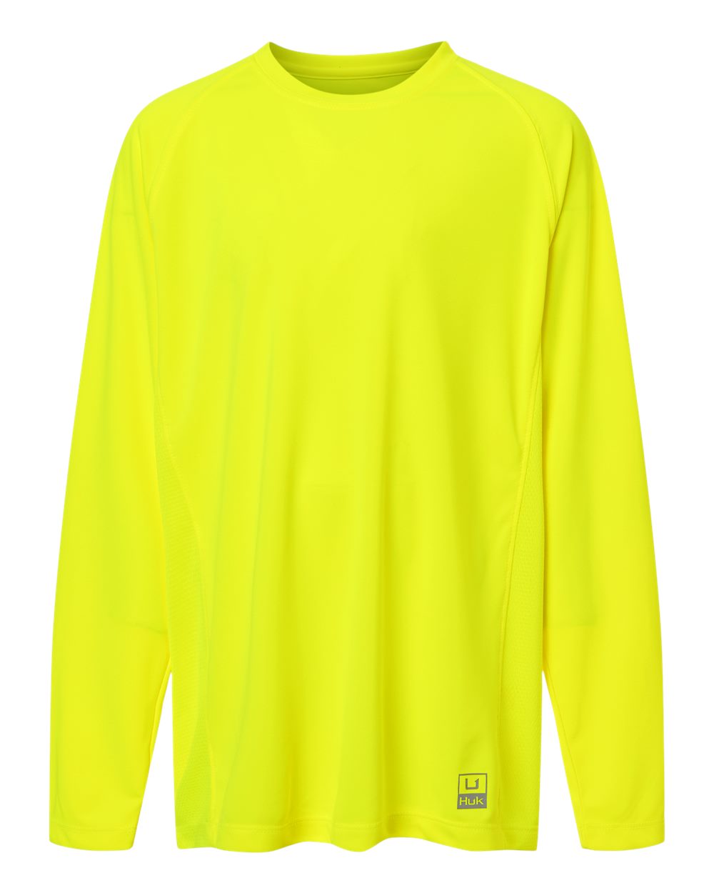 Huk H712l004 Youth Pursuit Long Sleeve T-shirt - Neon Yellow