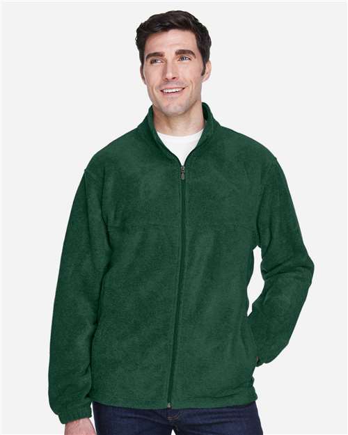 Rear View of Hunter Men's Full-Zip Fleece - M990