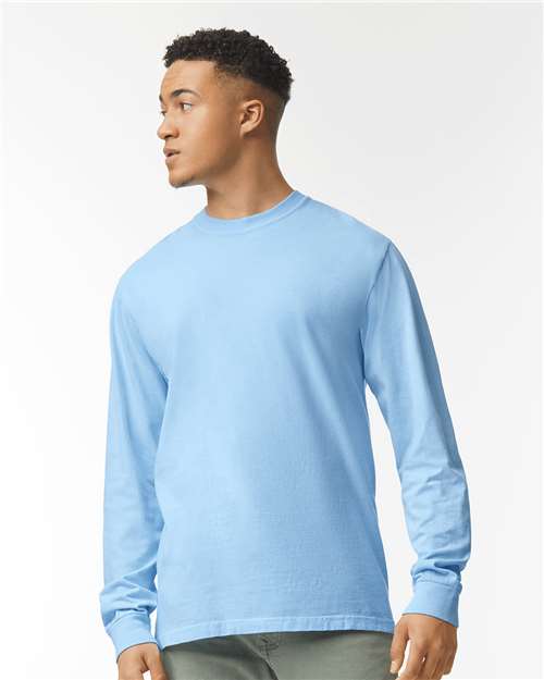 Hydrangea Garment-Dyed Heavyweight Long Sleeve T-Shirt - 6014