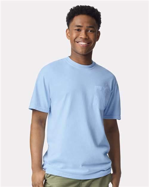 Hydrangea Garment-Dyed Heavyweight Pocket T-Shirt - 6030