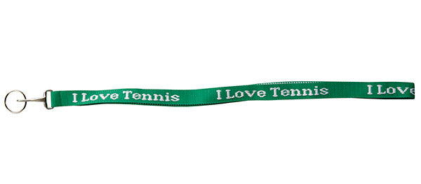 I Love Tennis Lanyard (black)