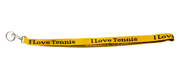 I Love Tennis Lanyard (black)