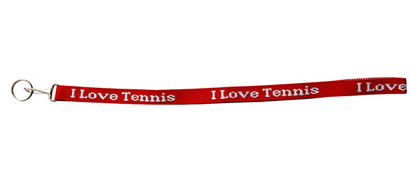 I Love Tennis Lanyard (black)