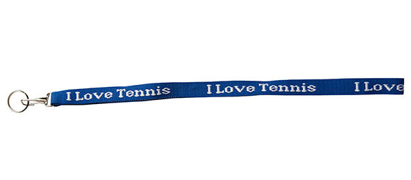 I Love Tennis Lanyard (black)