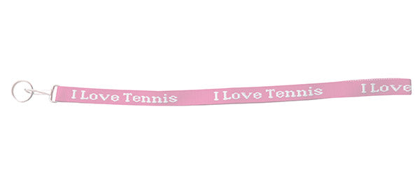I Love Tennis Lanyard (black)
