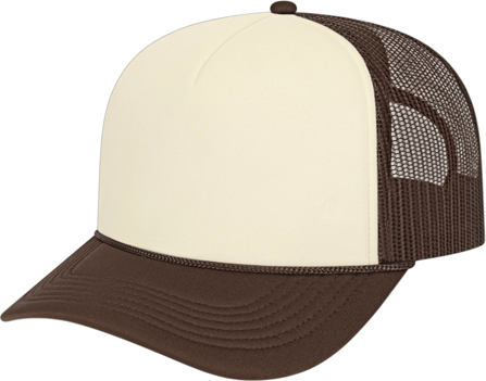 Cap America i5054 Retro Foamie Trucker - Cream Brown