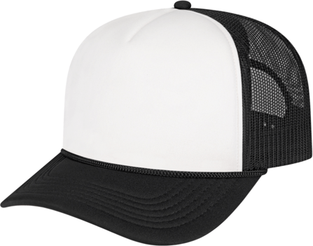 Cap America i5054 Retro Foamie Trucker - White Black