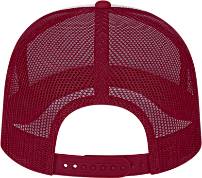 Cap America i5054 Retro Foamie Trucker - White Burgundy