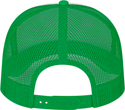 Cap America i5054 Retro Foamie Trucker - White Kelly Green