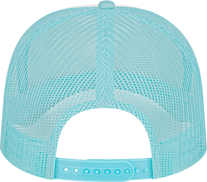 Cap America i5054 Retro Foamie Trucker - White Light Blue
