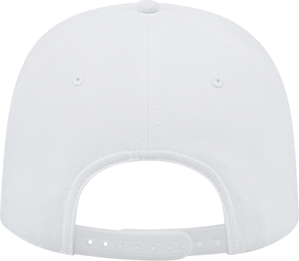 Cap America i7256 Athletic Rope Cap - White With White Black Rope