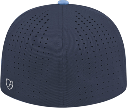Cap America i8503 Flexfit Perforated Performance Cap - Navy Columbia Blue