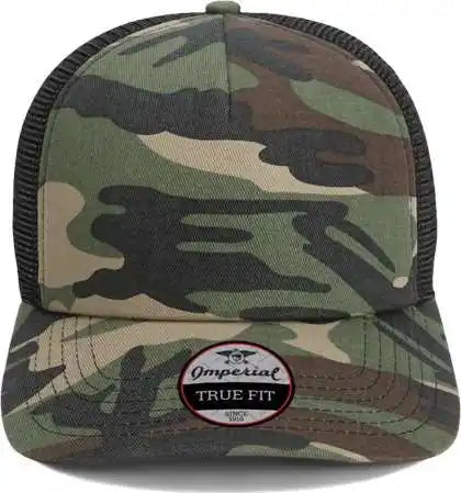 Imperial 1287 North Country Trucker Cap Camo Black Multi Colored / one Size Fits Most