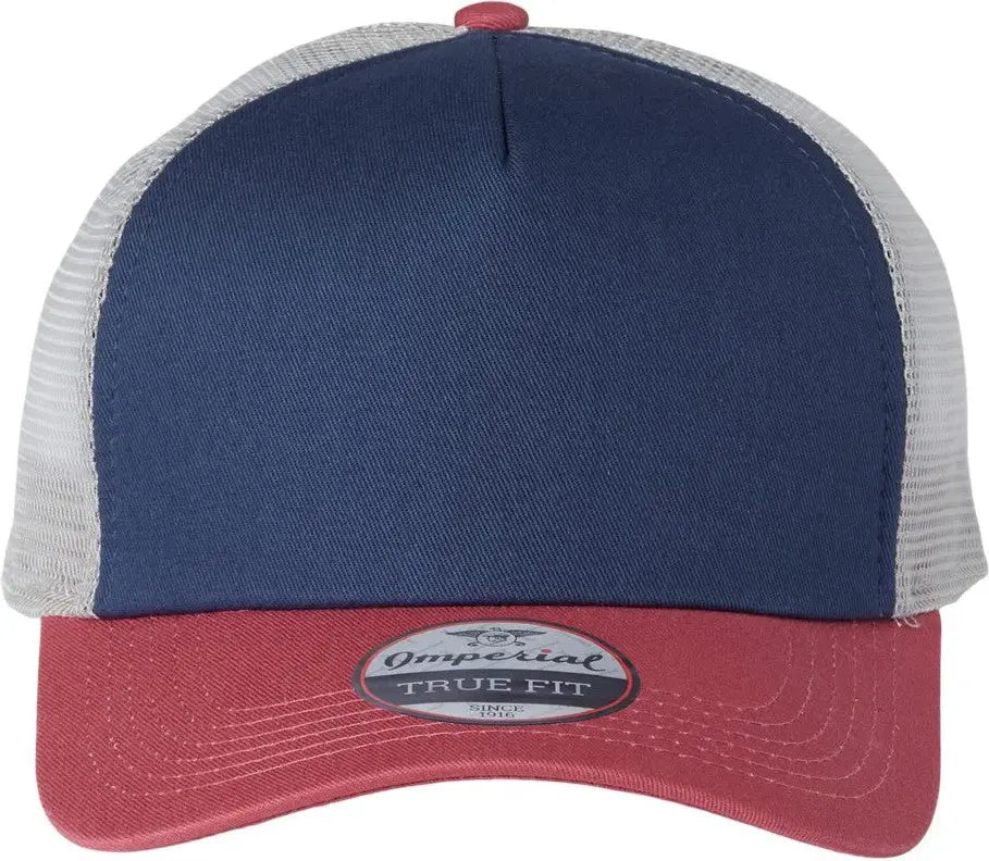 Imperial 1287 North Country Trucker Cap - Royal Nantucket Grey