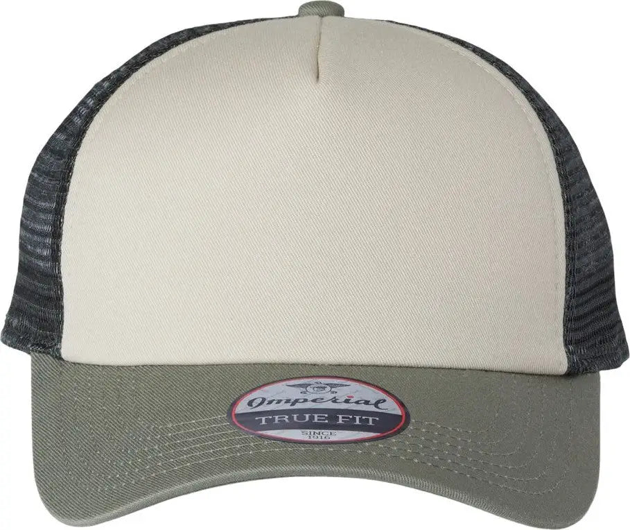 Imperial 1287 North Country Trucker Cap - Stone Moss Charcoal - Light Gray Dark / one Size Fits Most