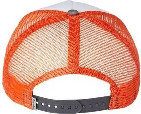 Imperial 1287 North Country Trucker Cap White Charcoal Orange Dark Gray / one Size Fits Most
