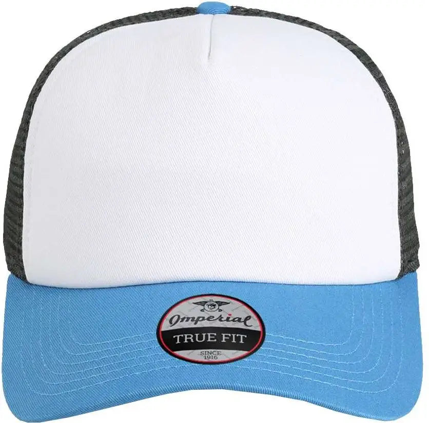 Imperial 1287 North Country Trucker Cap - White Nassau Charcoal