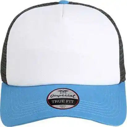 Imperial 1287 North Country Trucker Cap White Nassau Charcoal Dark Gray / one Size Fits Most