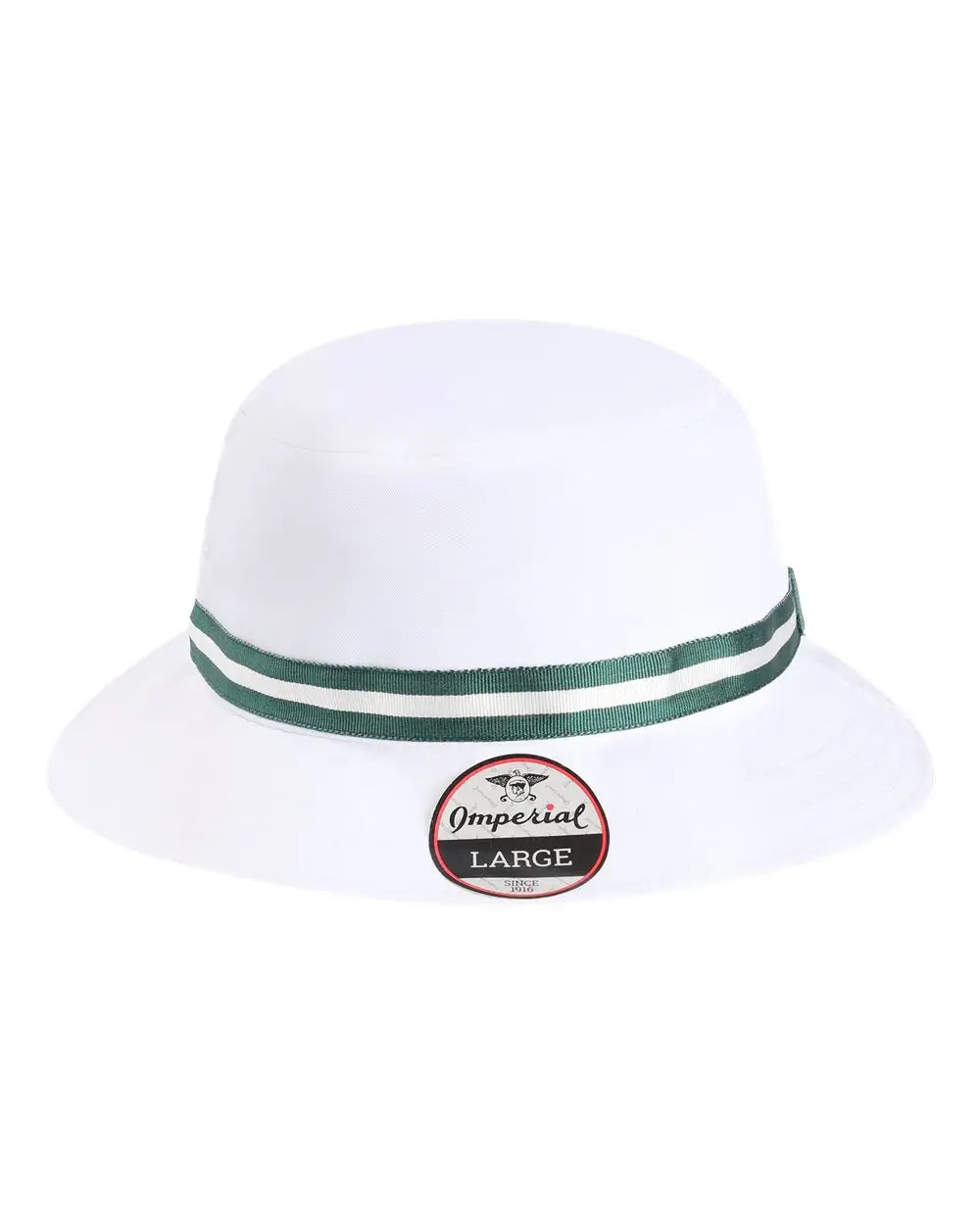 Imperial 1371p the Oxford Performance Bucket Hat - White Green - one Size Fits Most