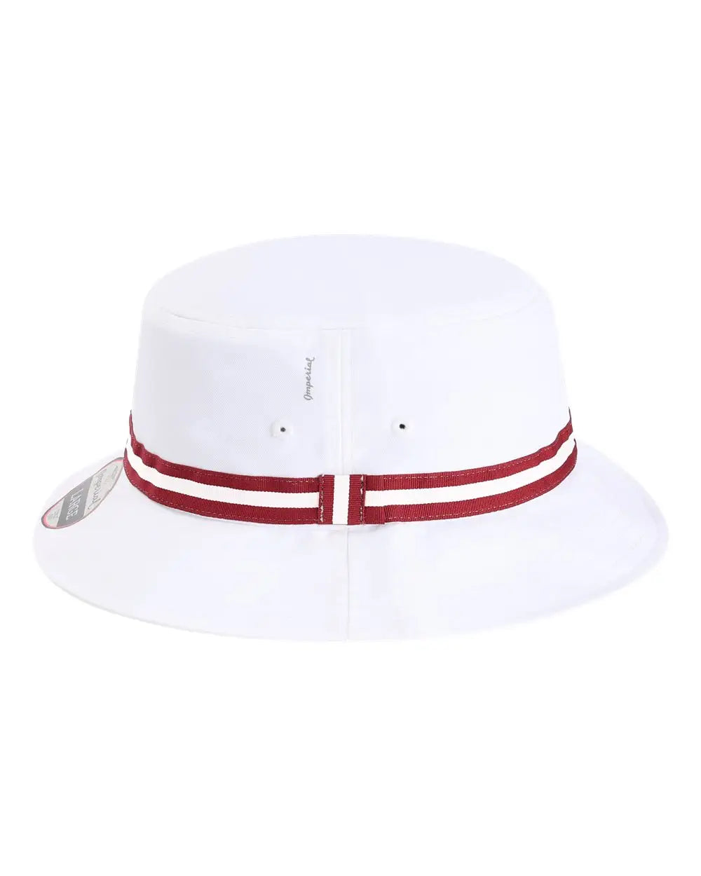 Imperial 1371p the Oxford Performance Bucket Hat - White Maroon