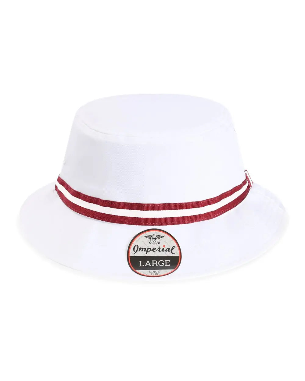 Imperial 1371p the Oxford Performance Bucket Hat - White Maroon