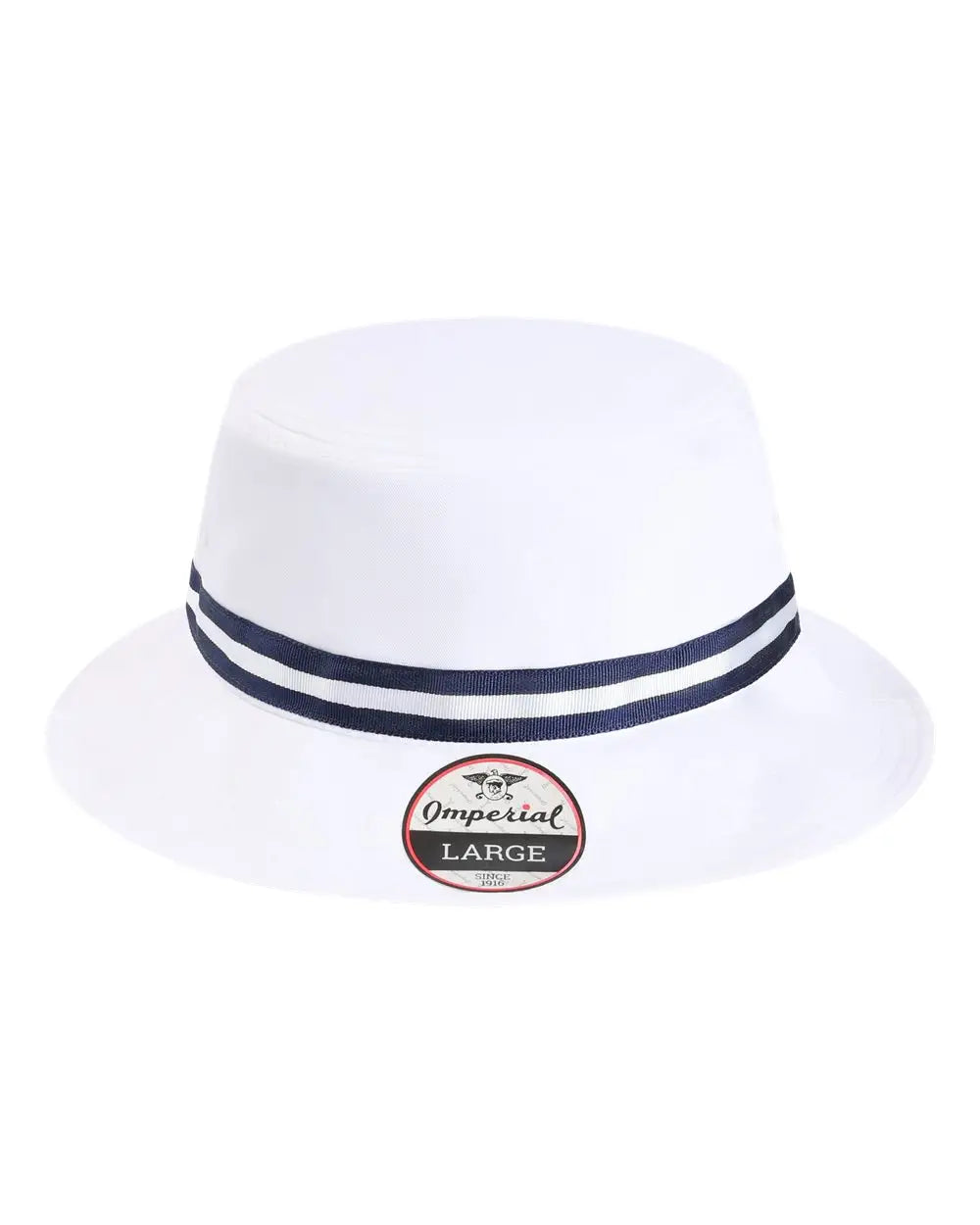 Imperial 1371p the Oxford Performance Bucket Hat - White Navy - one Size Fits Most