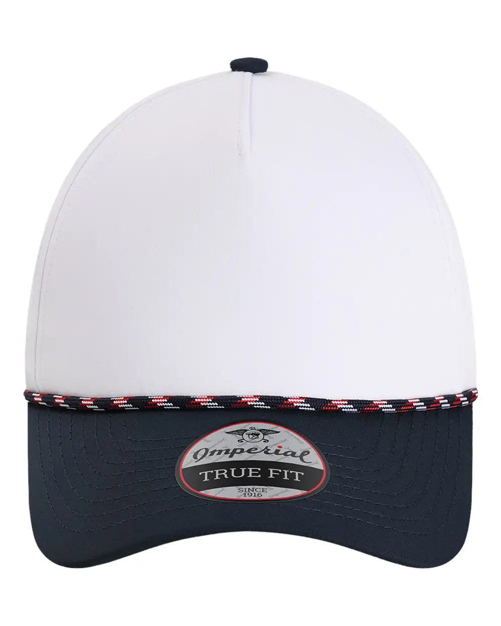Imperial 5054s the Wrightson Cap - 5054 - White Navy Red - one Size Fits Most