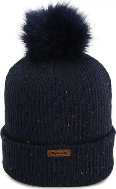 Imperial 6014 the Montage Pom Knit - Navy - one Size Fits Most
