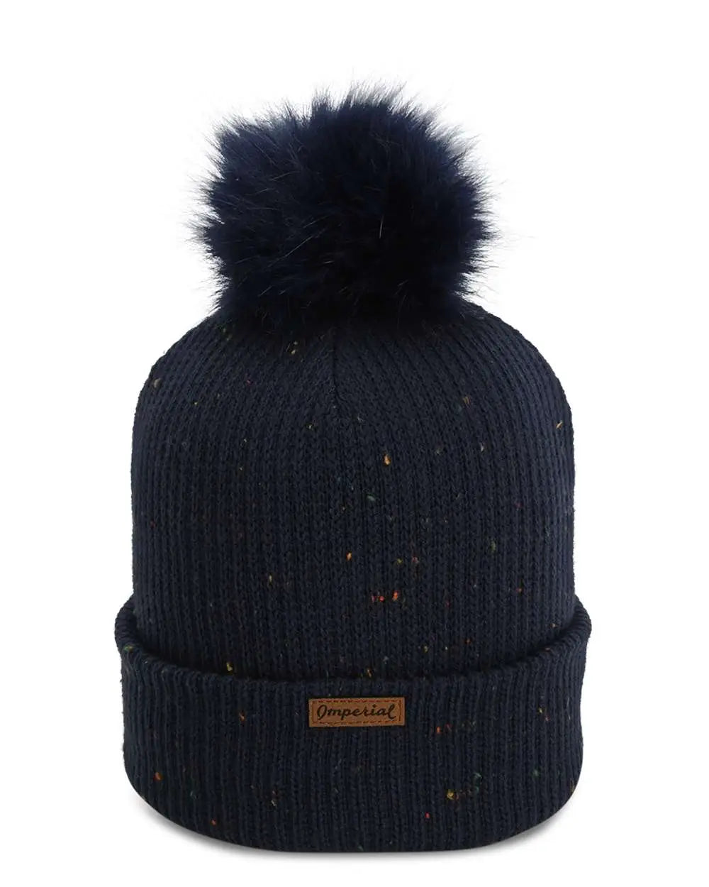 Imperial 6014s the Montage Pom Cuffed Beanie - 6014 - Navy