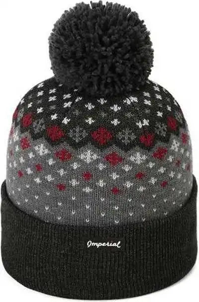 Imperial 6017 Tha Baniff Knit - Black Heather - one Size Fits Most