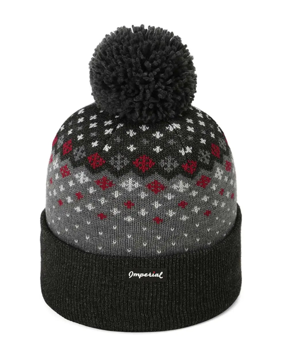 Imperial 6017s the Baniff Cuffed Beanie - 6017 - Black Heather - one Size Fits Most