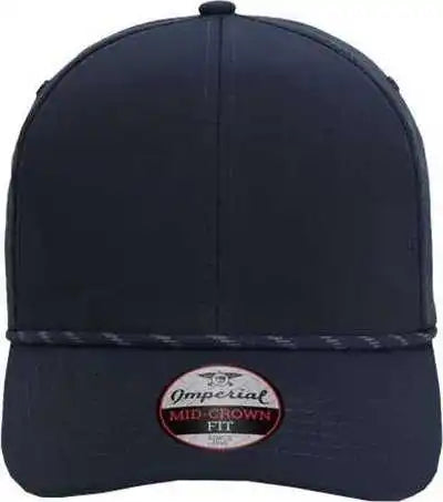 Imperial 6054 the Habanero Performance Rope Cap - Navy - one Size Fits Most