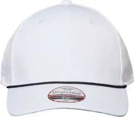 Imperial 7054 the Wingman Cap - White Black - one Size Fits Most
