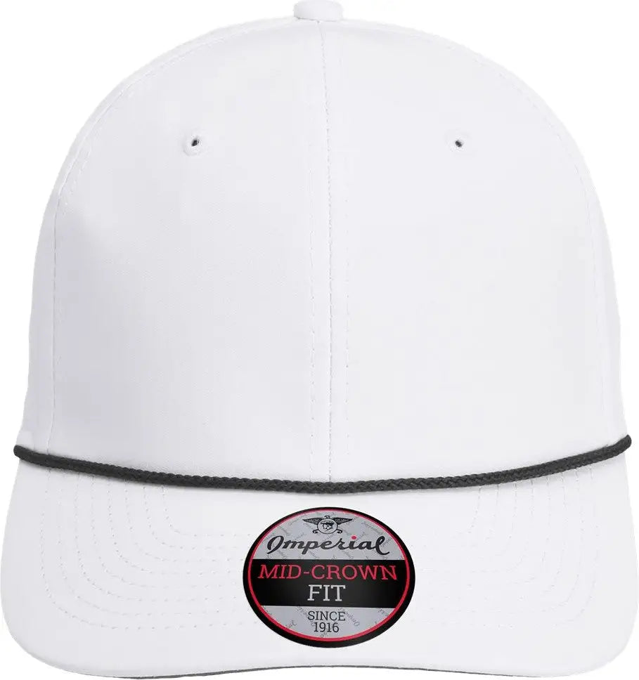 Imperial 7054 the Wingman Cap - White Black - one Size Fits Most