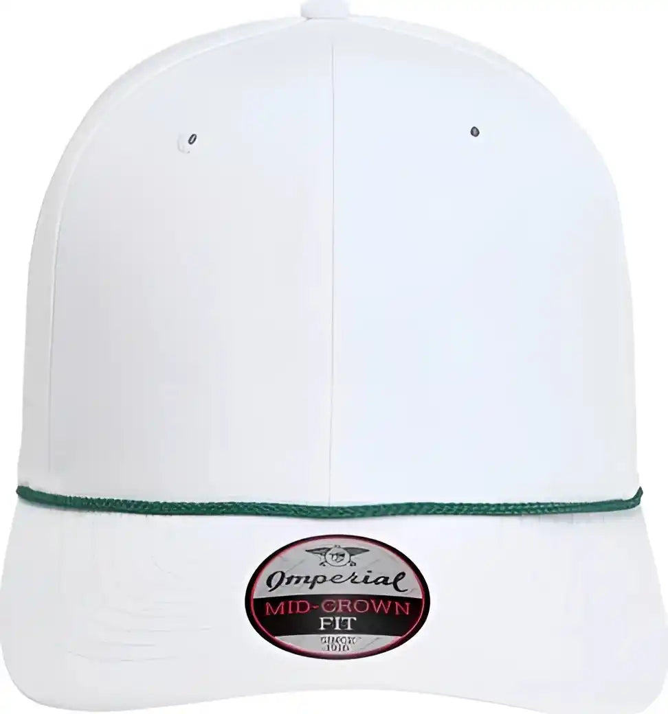 Imperial 7054 the Wingman Cap White Dark Green Forest / one Size Fits Most
