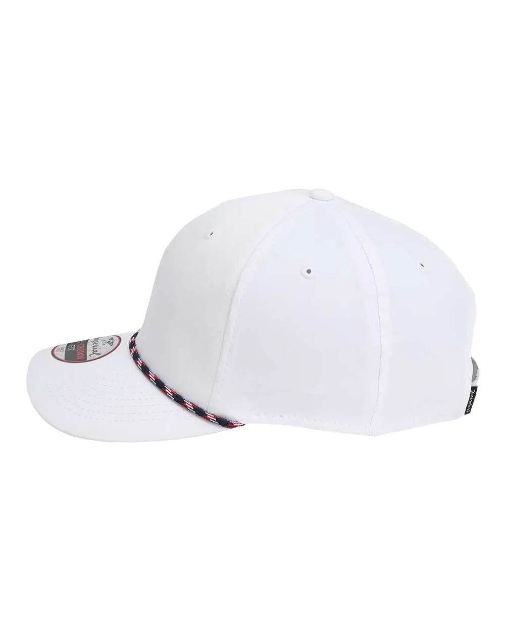 Imperial 7054 the Wingman Cap - White Navy Red - one Size Fits Most