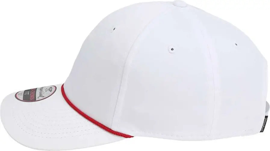 Imperial 7054 the Wingman Cap - White Red - one Size Fits Most