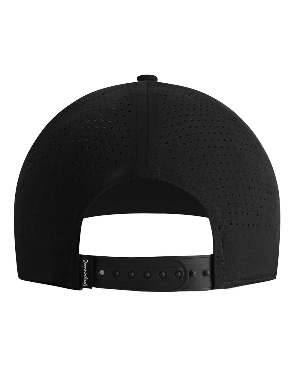 Imperial 7054p the Wingman Laser-perforated Snapback Cap - Black White