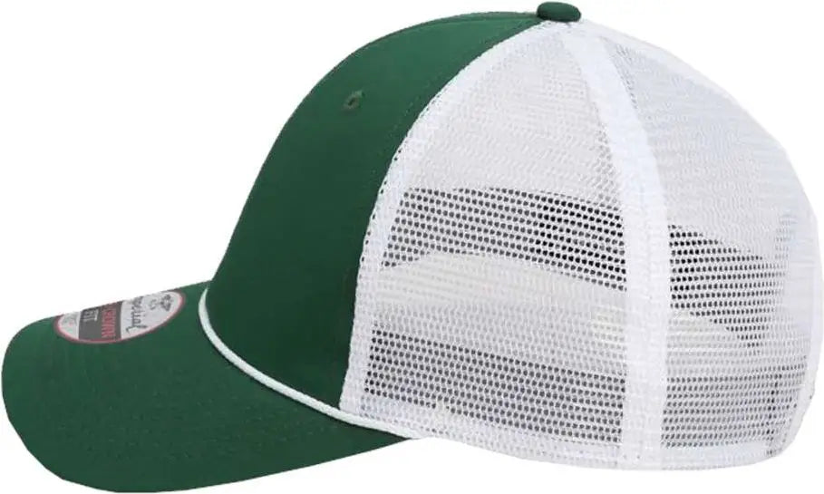 Imperial 7055 the Night Owl Performance Rope Cap - Forest White - one Size Fits Most