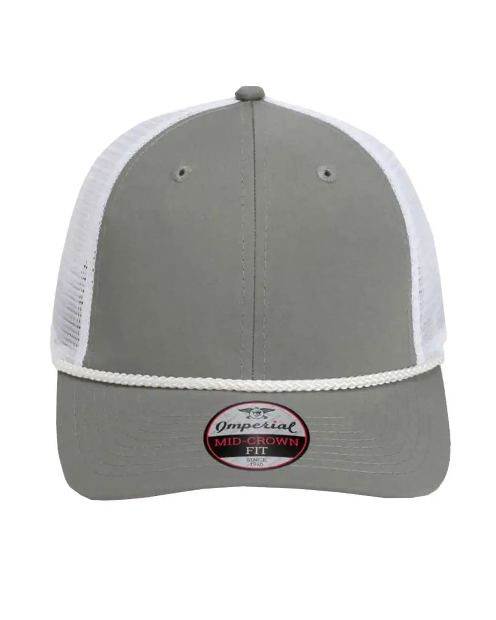 Imperial 7055 the Night Owl Performance Rope Cap - Grey White - Grey/ / Adjustable