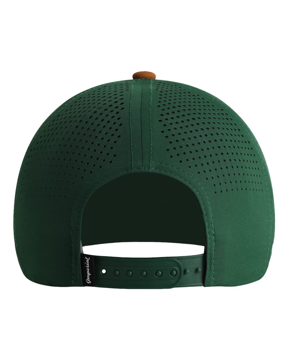Imperial 7064 the Elements Recycled Two-tone Performance Cap - Forest Green Buckthorn Brown