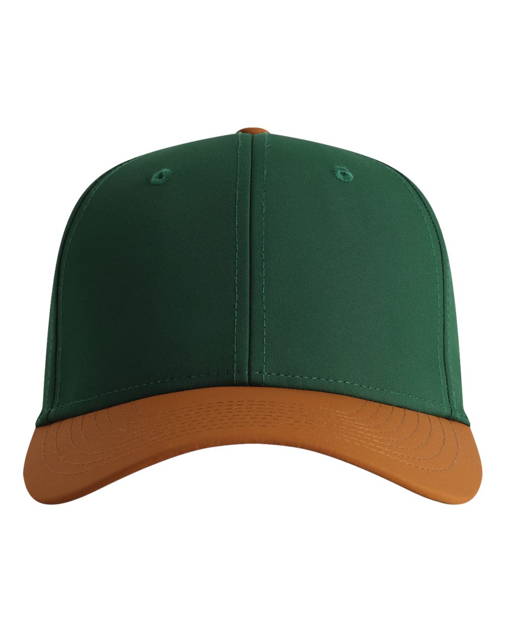 Imperial 7064 the Elements Recycled Two-tone Performance Cap - Forest Green Buckthorn Brown
