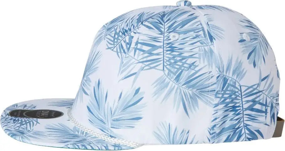 Imperial Dna010 the Aloha Rope Cap - Floral Mist - Blue White / one Size Fits Most