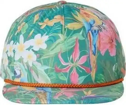 Imperial Dna010 the Aloha Rope Cap - Hawai’in Rainforest - Multi-colored / one Size Fits Most