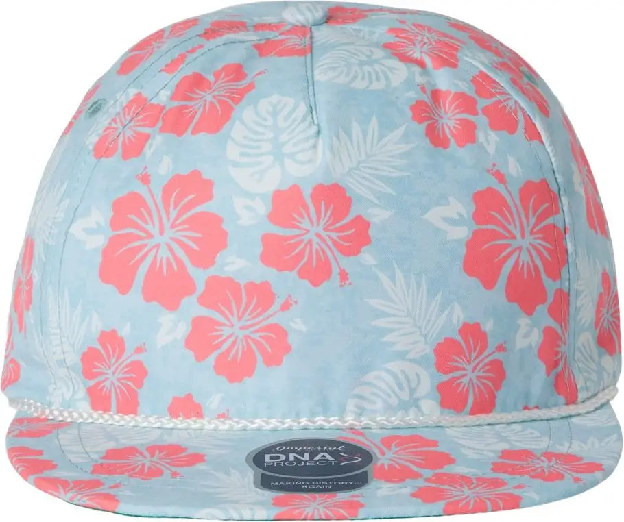 Imperial Dna010 the Aloha Rope Cap - Hawaiin Sky - Columbia Blue Pink / one Size Fits Most