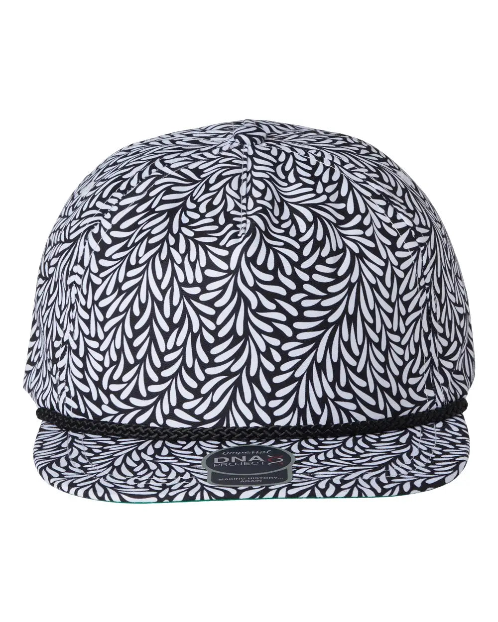 Imperial Dna010 the Aloha Rope Cap - Throwback Black - White / one Size Fits Most