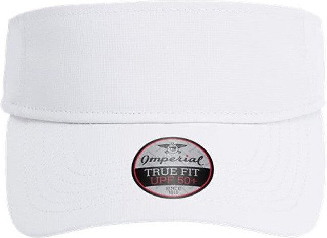 Imperial Embroidered Performace Phoenix Visor - White - one Size Fits Most