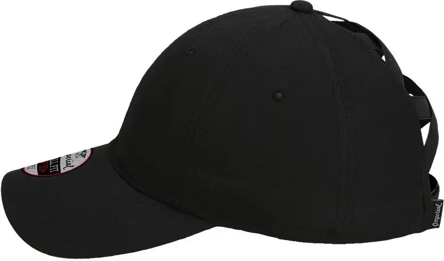 Imperial L338 the Hinsen Women’s Performance Ponytail Cap - Black - one Size Fits Most